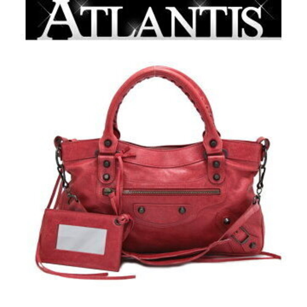 Balenciaga The First Bag Leather Red
